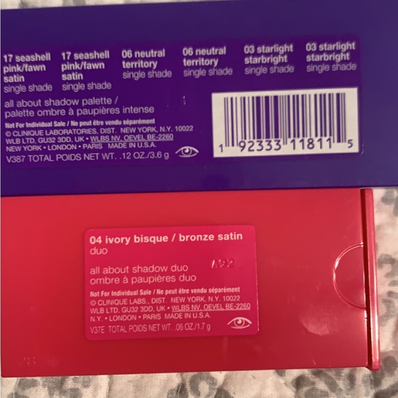 SET OF 2 Clinique eyeshadows - Picture 2 of 2